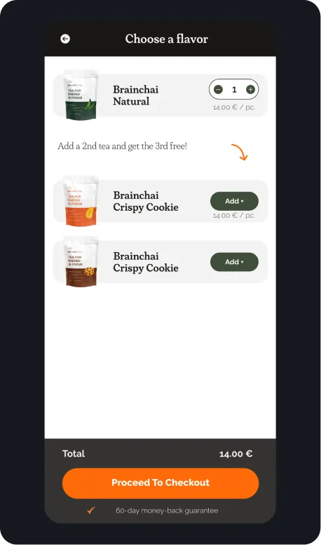 BrainX · coffee alternative, after