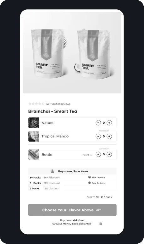 BrainX · coffee alternative, before